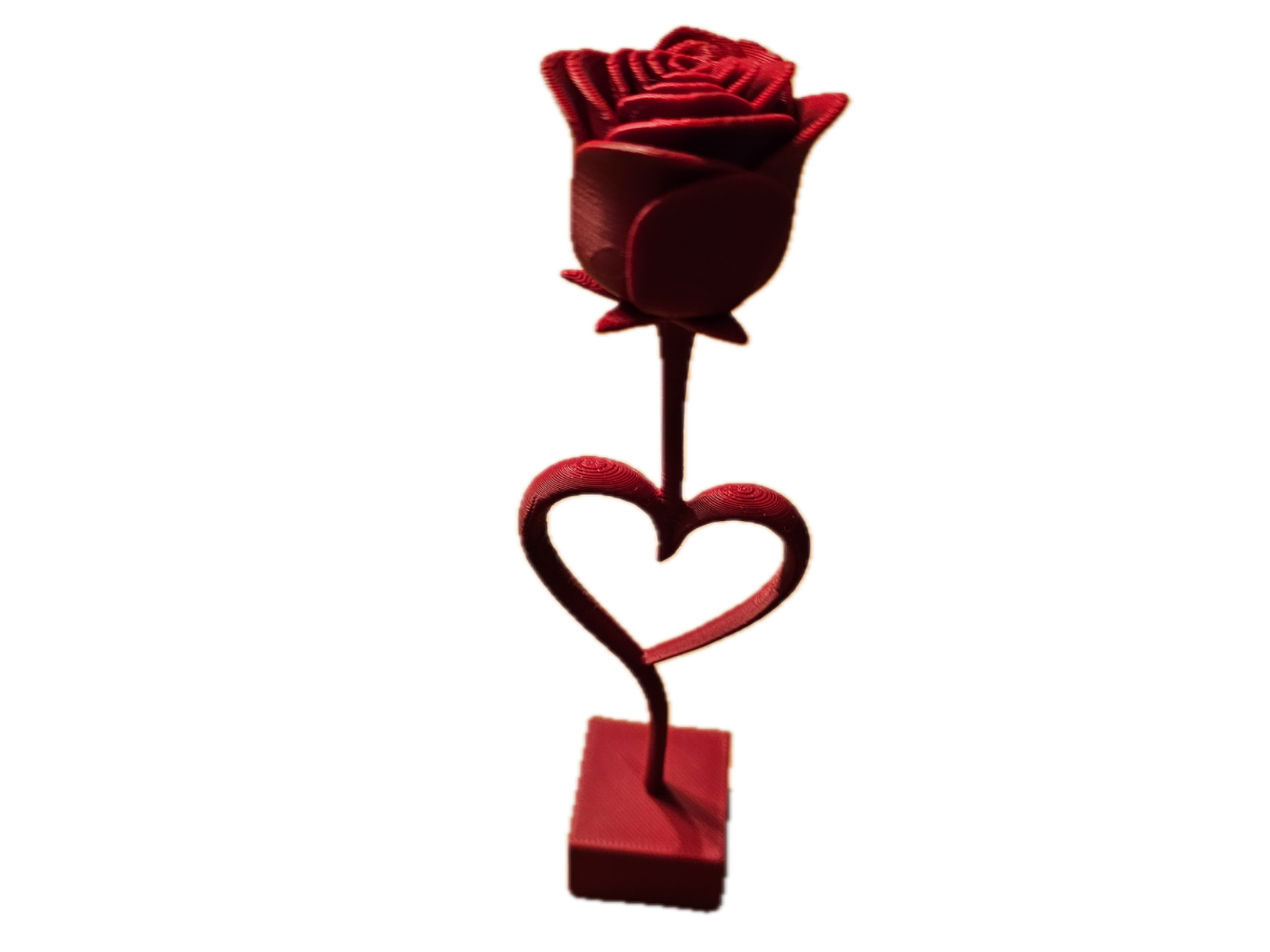 Διαχρονικό Διακοσμητικό Τριαντάφυλλο με Καρδιά