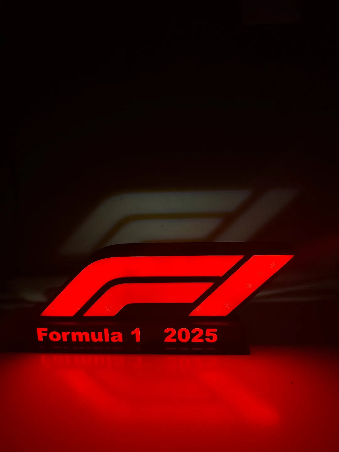 Formula 1 F1 φωτιζόμενο λογότυπο επιτραπέζιο