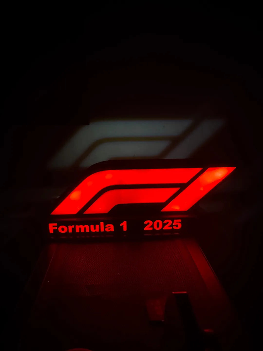 Formula 1 F1 φωτιζόμενο λογότυπο επιτραπέζιο