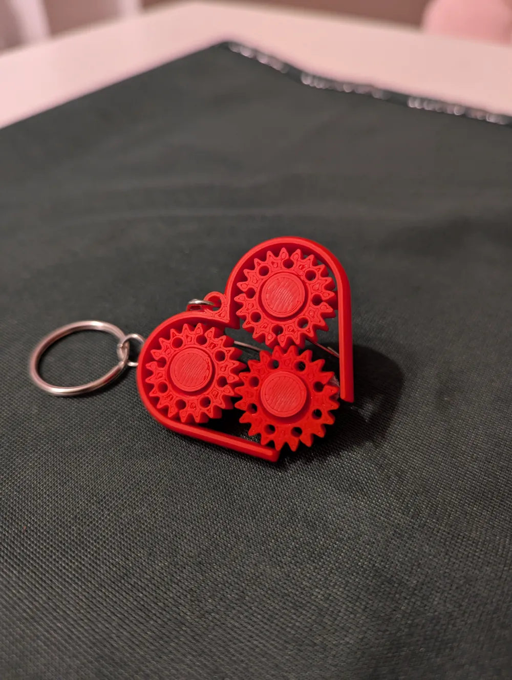 Μπρελόκ Καρδιά με Γρανάζια