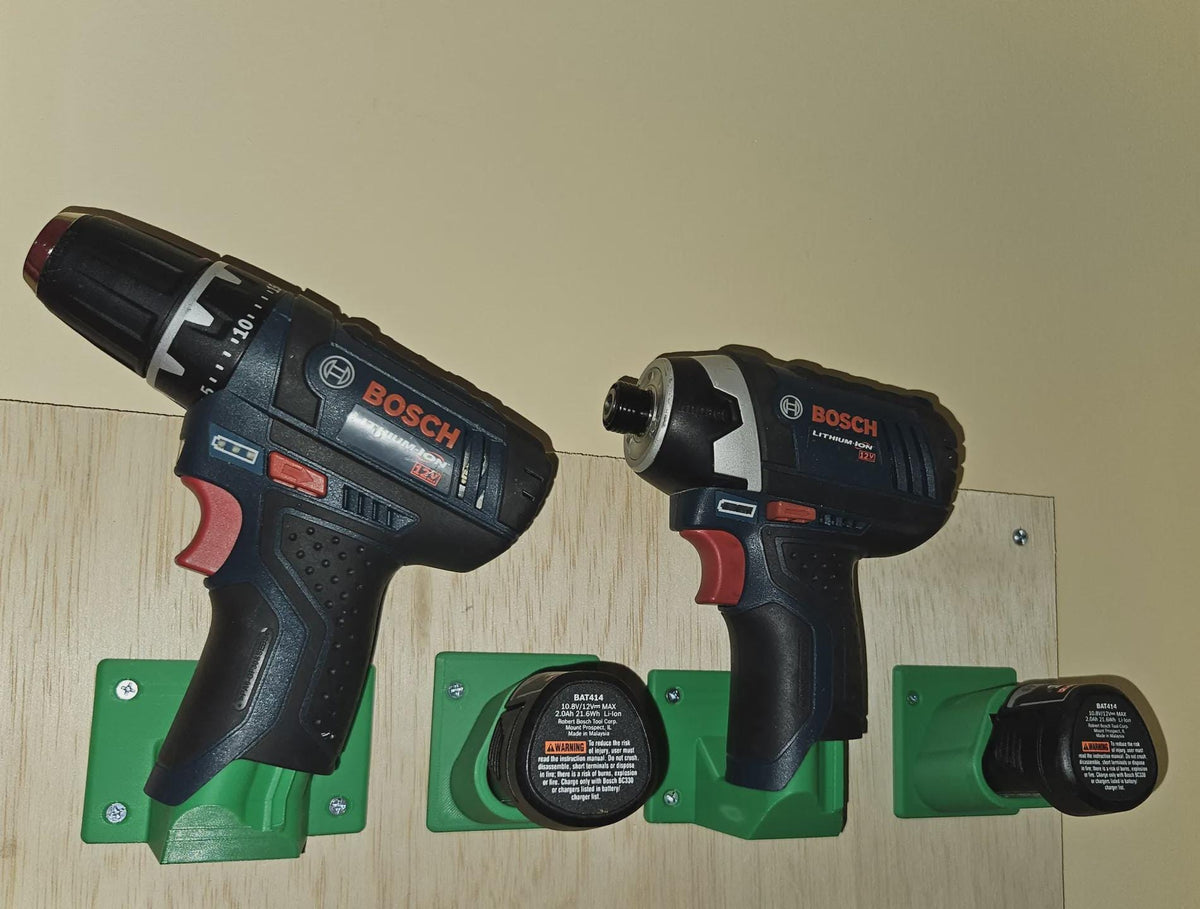Βάση Τοίχου για Εργαλεία & Μπαταρίες Bosch Professional 12V / 10.8V – Οργανωτής Συνεργείου