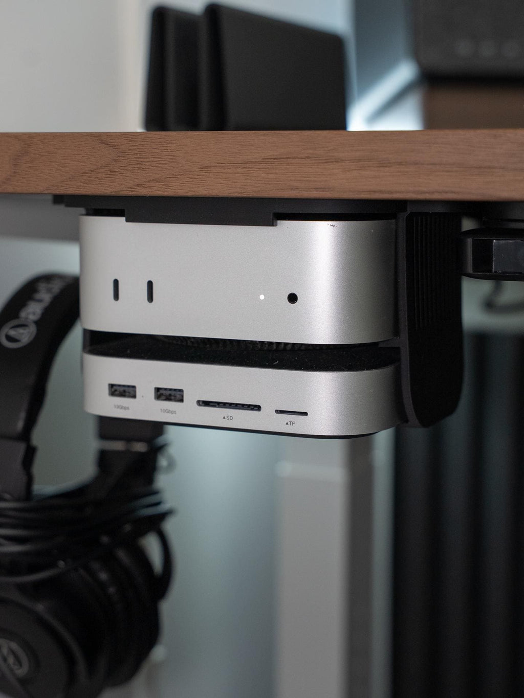 Βάση Κάτω από το Γραφείο για Mac Mini M4 με Dock – Στήριγμα για Mac Mini & Ugreen Dock – Εξοικονόμηση Χώρου
