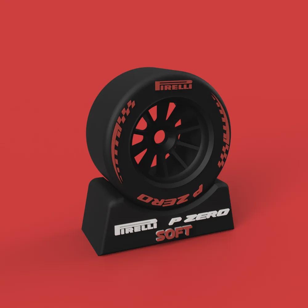 Σετ Έκθεσης Ελαστικών F1 Pirelli 2026 – Hard Medium Soft P ZERO – Διακόσμηση Γραφείου Motorsport