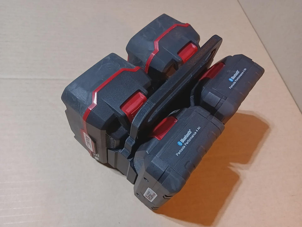 Φορητή Θήκη Μεταφοράς Μπαταριών Parkside X20V – Βάση σε Στυλ Βαλιτσάκι για 4 Μπαταρίες