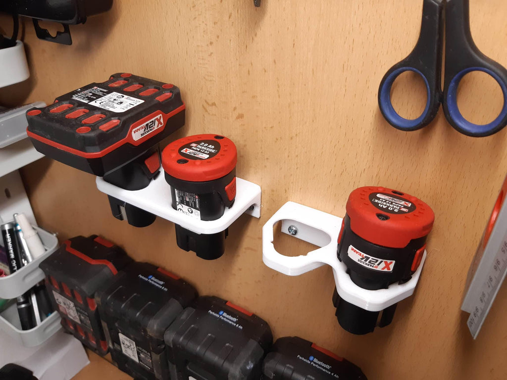 Σετ Βάσης Τοίχου Parkside X20V – Θήκη για Πολλαπλές Μπαταρίες – Οργανωτής Συνεργείου