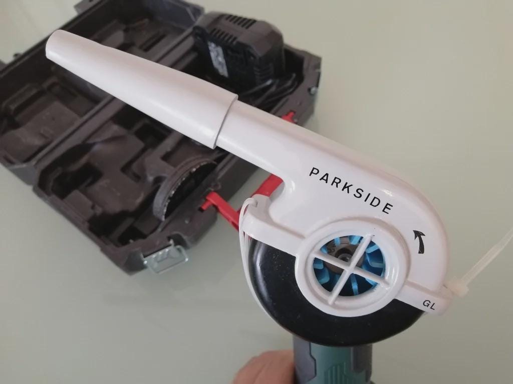 Προσαρμογέας Parkside 12V από Τροχό σε Φυσητήρα – Μετατροπή Εργαλείου σε Φυσητήρα Αέρα