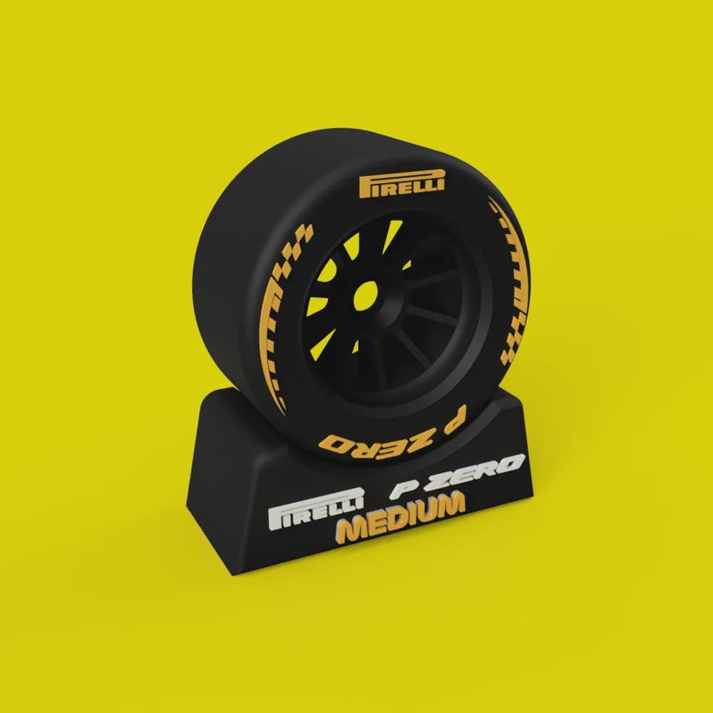 Σετ Έκθεσης Ελαστικών F1 Pirelli 2026 – Hard Medium Soft P ZERO – Διακόσμηση Γραφείου Motorsport