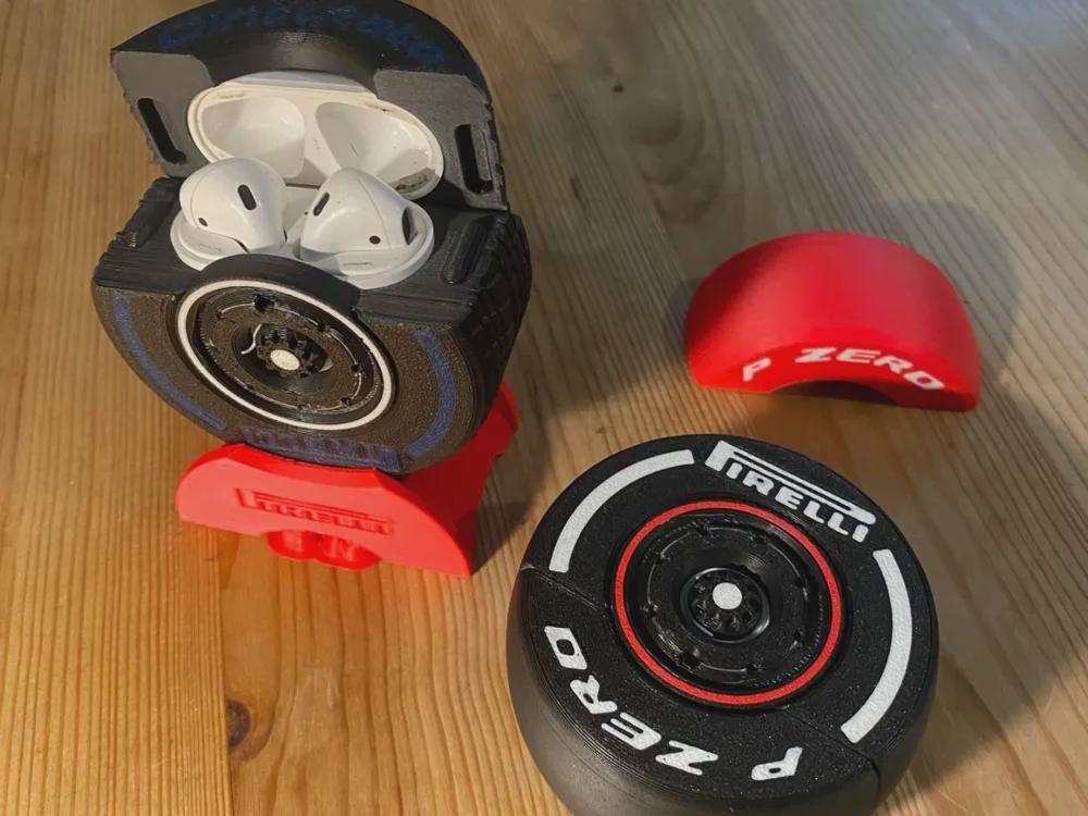 Θήκη AirPods σε Στυλ Ελαστικού F1 Pirelli – Θήκη Ασύρματων Ακουστικών P ZERO – Motorsport Κάλυμμα AirPods