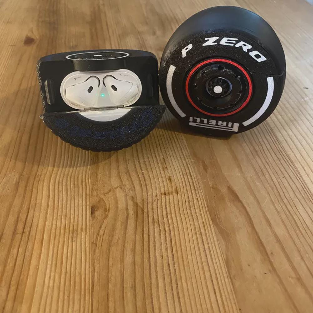 Θήκη AirPods σε Στυλ Ελαστικού F1 Pirelli – Θήκη Ασύρματων Ακουστικών P ZERO – Motorsport Κάλυμμα AirPods