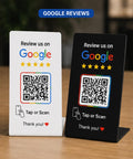 Custom Βάση QR Code για Google Reviews, Πληρωμές & Social Media | Προσωποποιημένη Επιχειρηματική Πινακίδα QR