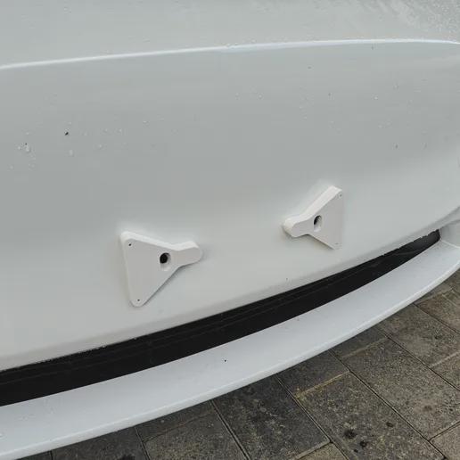 Βάση Μπροστινής Πινακίδας για Tesla Model Y – Βραχίονες Στήριξης Χωρίς Τρύπημα – Εύκολη Τοποθέτηση