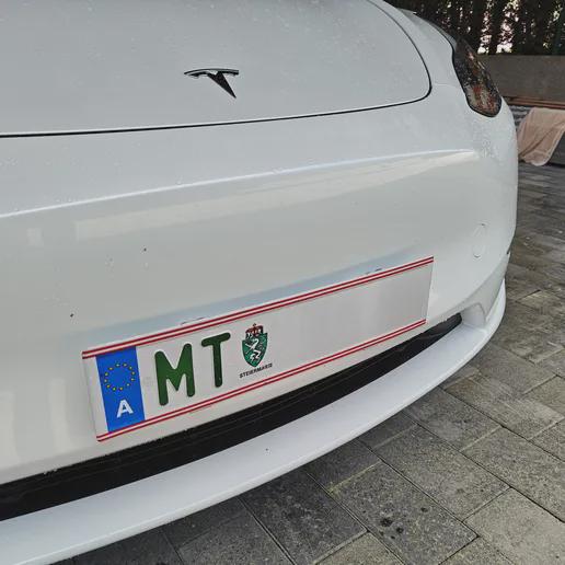 Βάση Μπροστινής Πινακίδας για Tesla Model Y – Βραχίονες Στήριξης Χωρίς Τρύπημα – Εύκολη Τοποθέτηση